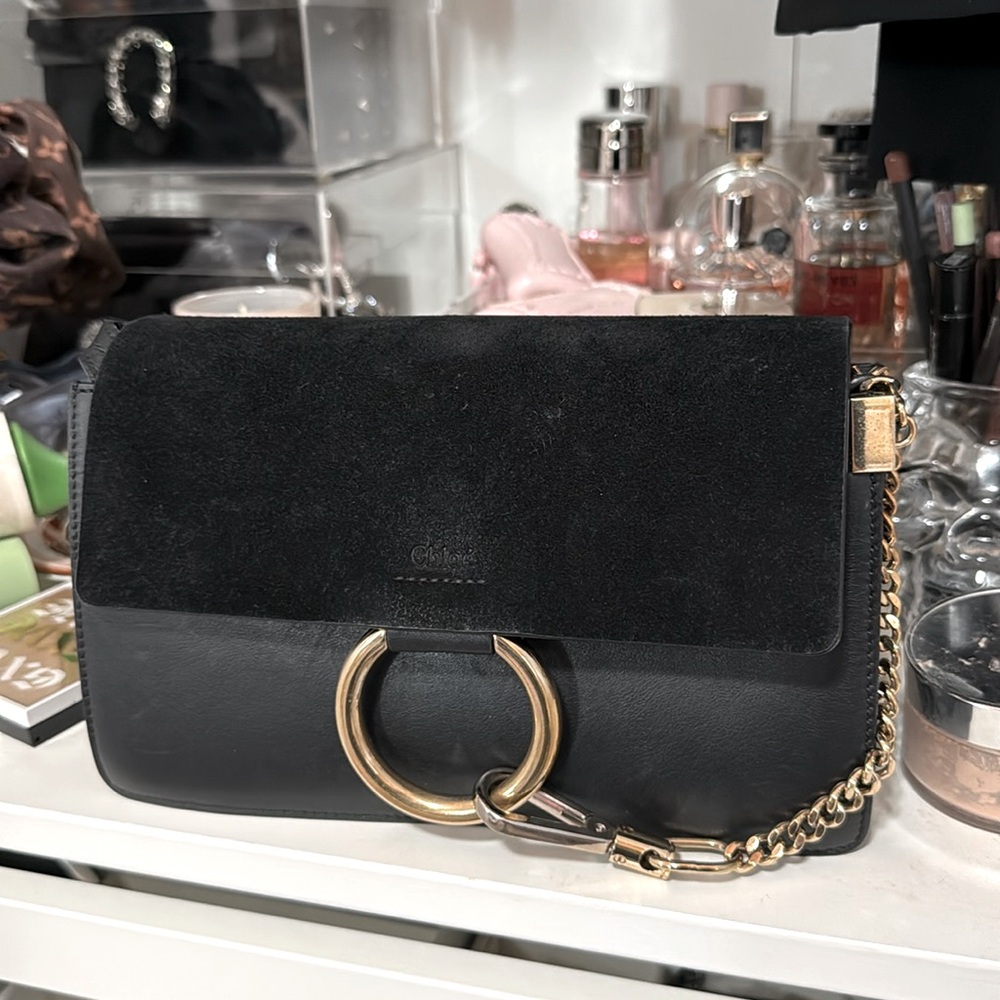 100% Authentic Chloe Faye crossbody leather handbag